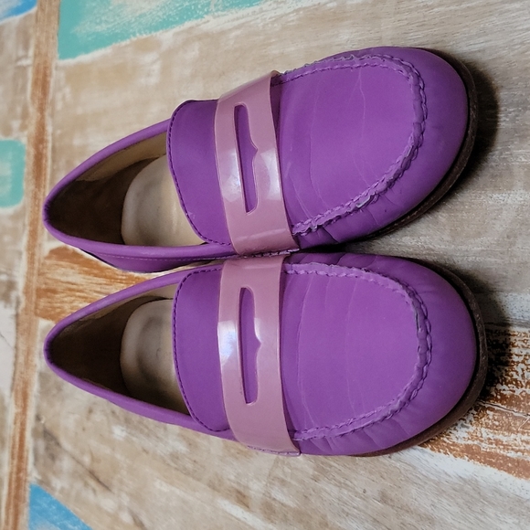 Cole Haan Aster Purple Monroe Penny Loafers Size 6 - Picture 4 of 13